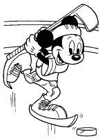 A coloring page of mickey mouse